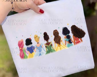 Disney Princess Shirt, Watercolor Princess Shirt, Disney Trip T-Shirt Png, Disney Princess, Disneyworld Princess Gift Png