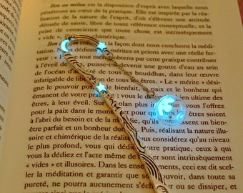 Mustard Seed Bookmark / Glow in the Dark / Glass Bubble Bookmark /