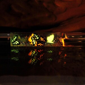 Float Pen Glow in the Dark / Floating pen / 3D Butterflies / Rainbow Color /