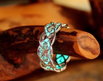 Celtic Ring Glow in the Dark - Sterling Silver 925 Ring - Celtic Design