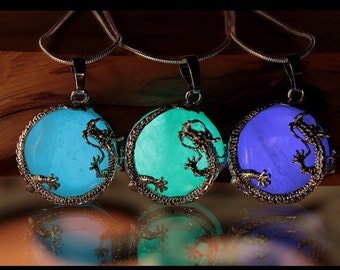 Dragon  Quartz Crystal / Glow in the Dark / Dragon Surrounding Crystal /