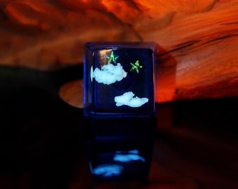 Sky Keycaps Glow in the Dark / Clouds Key Cap / RGB Key cap / Cherry Standard / MX Switch /