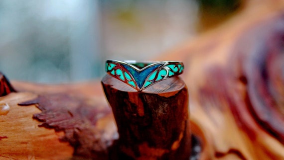 Glow In The Dark Native American Turquoise Sterling Silver Bracelet Glow In The Dark Native American Turquoise Sterling Silver Bracelet