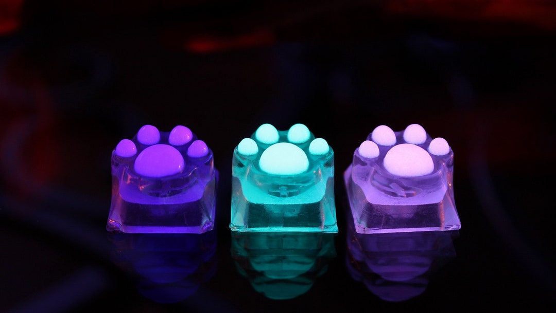 Keycaps Glow in the Dark / Esc Handmade Key Cap / RGB Key Cap / Cherry