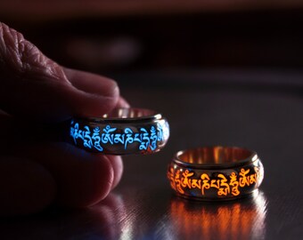 Universal Harmony Symbol Aum or Ohm Sterling Silver Ring-8