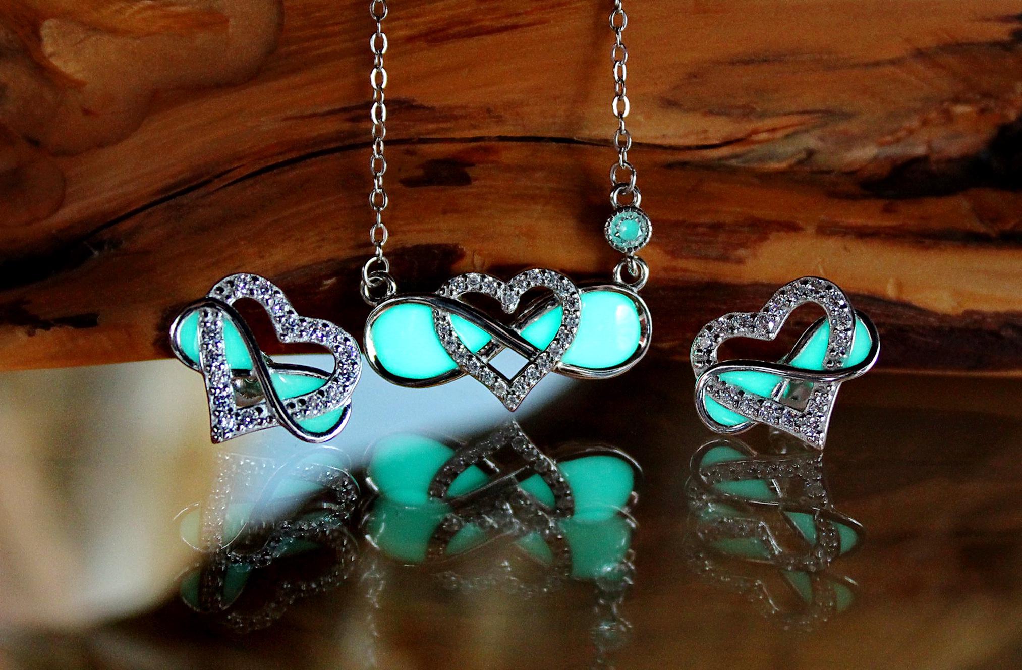 Orecchini Donna Cuore Infinito In Argento 925 Due Toni - Twoowl - 3