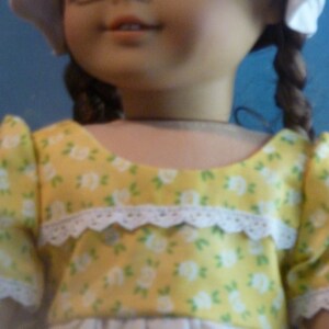 Colonial Era Dress and Cap for an 18&quot; Doll fits American Girl Doll and Others