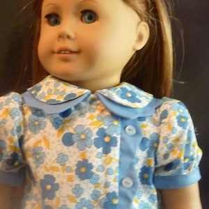 Historically Accurate Dress for 18 Inch Doll such as American Girl Molly, Kit and Others