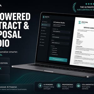 Frilansande kontraktsgenerator och webbapp för klientförslag, serviceavtal för småföretag, digital juridisk form, SaaS-verktyg utan kod