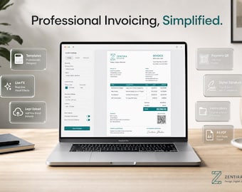 Invoice Template & Generator App, Small Business PDF Billing Tool, Freelance Receipt Maker with QR  Logo, Tax Form Software