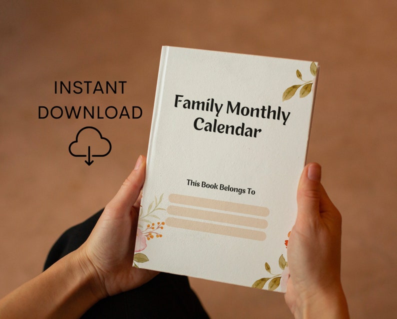 PRINTABLE 2024 Family Planner 2024 Family Calendar, 2024 Monthly