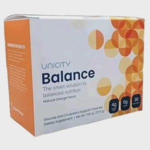 Unicity Balance Orange – 1 Box (30 Packets) | Orange Fiber Drink Mix