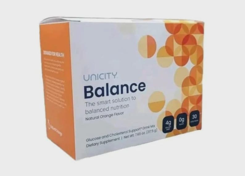 Unicity Balance Orange – 1 Box (30 Packets) | Orange Fiber Drink Mix