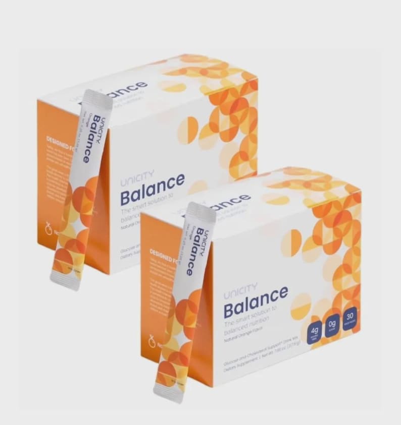 Unicity Balance Orange – 1 Box (30 Packets) | Orange Fiber Drink Mix