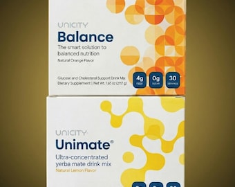 Unicity balance + Unimate wellness combo | Yerba Mate Energy Drink & Balance Metabolic Support