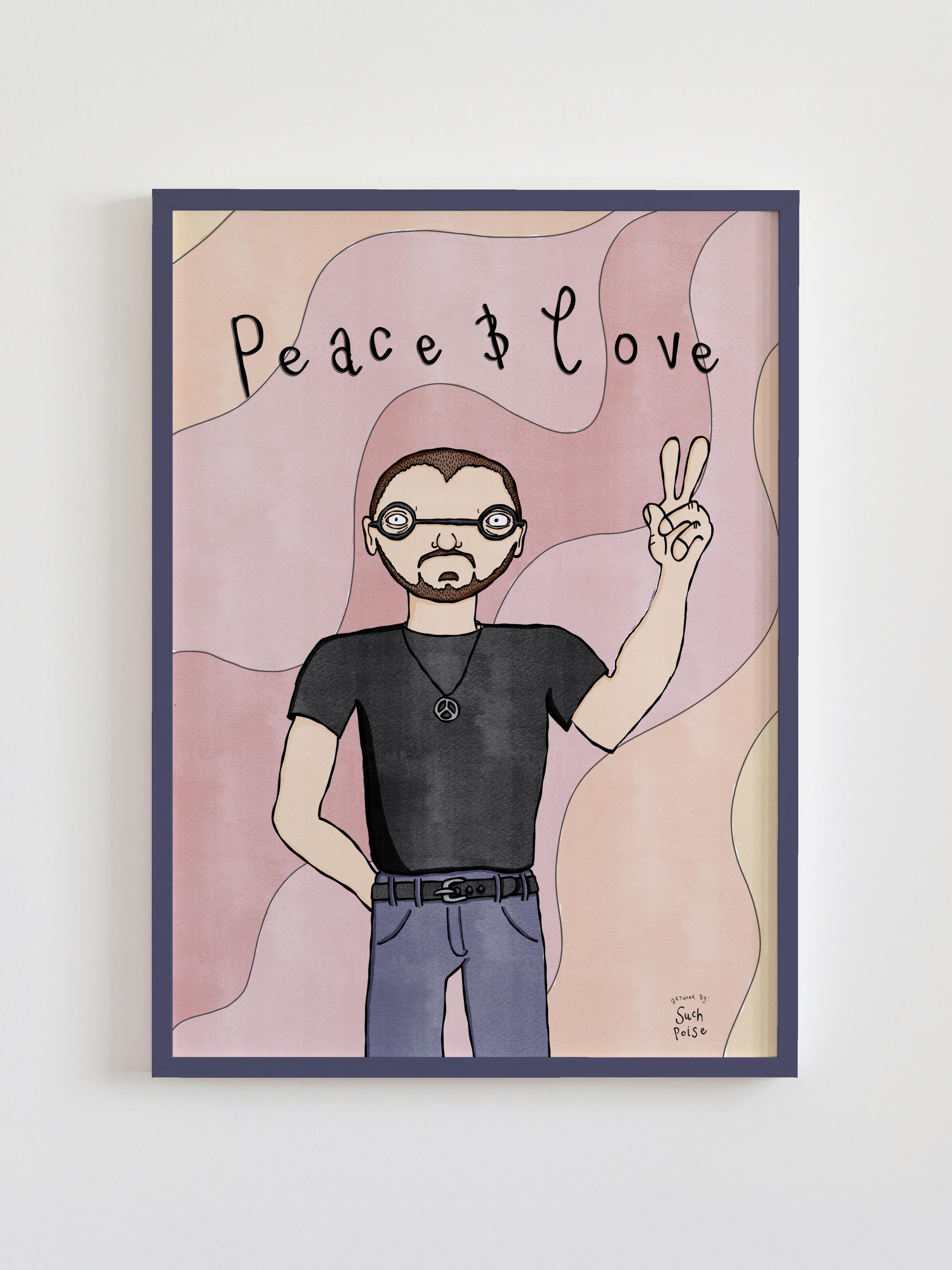 Ringo Starr Peace and Love - Etsy UK