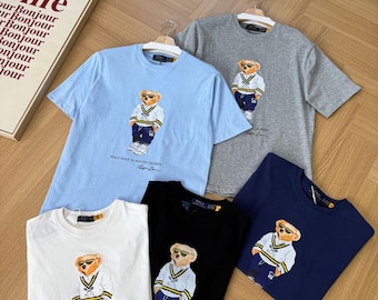 Camiseta Polo Ralph Lauren Polo Bear, unisex, cuello redondo, manga corta