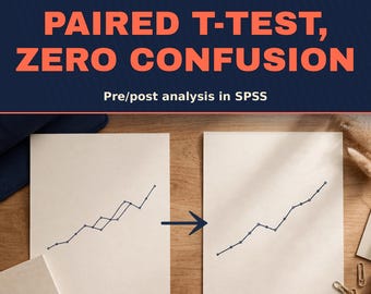 Paired T-Test in SPSS Tutorial | Pre Post Test Statistics Help PDF for Students | APA Write-Up Template & Checklist