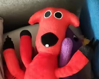 Red Monster Plush Toy, Cute Octopus Spider Stuffed Animal, Soft Cartoon Horror Plushie, Kawaii Handmade Doll, Collectible Gift Toy