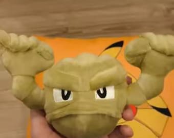 Rock Monster Plush Toy, Cute Nostalgic Creature Stuffed Animal, Soft Cartoon Plushie Gift for Kids Collectors