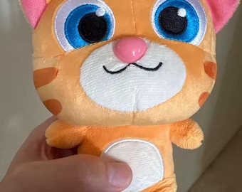 Cute Orange Cat Plush Toy – Soft Kawaii Kitten Stuffed Animal (15cm)
