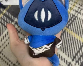 Game Shadow Plush Keychain, Cute Character Pendant Toy, Soft Gamer Plushie Gift, Collectible Bag Charm