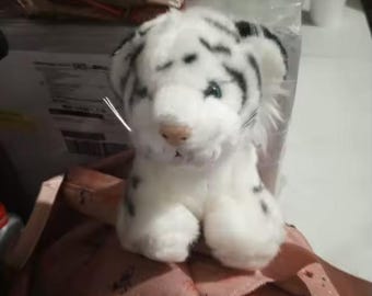 White Baby Tiger Plush Toy – Cute Soft Stuffed Animal Doll