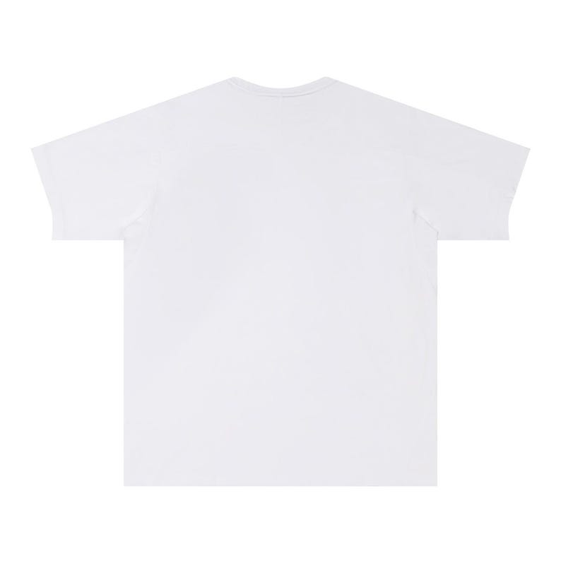 May include: A plain white t-shirt with a crew neck and short sleeves. The shirt is made of a soft, opaque material and is displayed on a white background. The shirt is a basic, versatile garment.