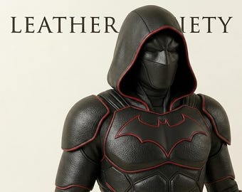 Shadow Sentinel Leder Rüstung Kostüm, Dark Fantasy Assassin Cosplay Anzug