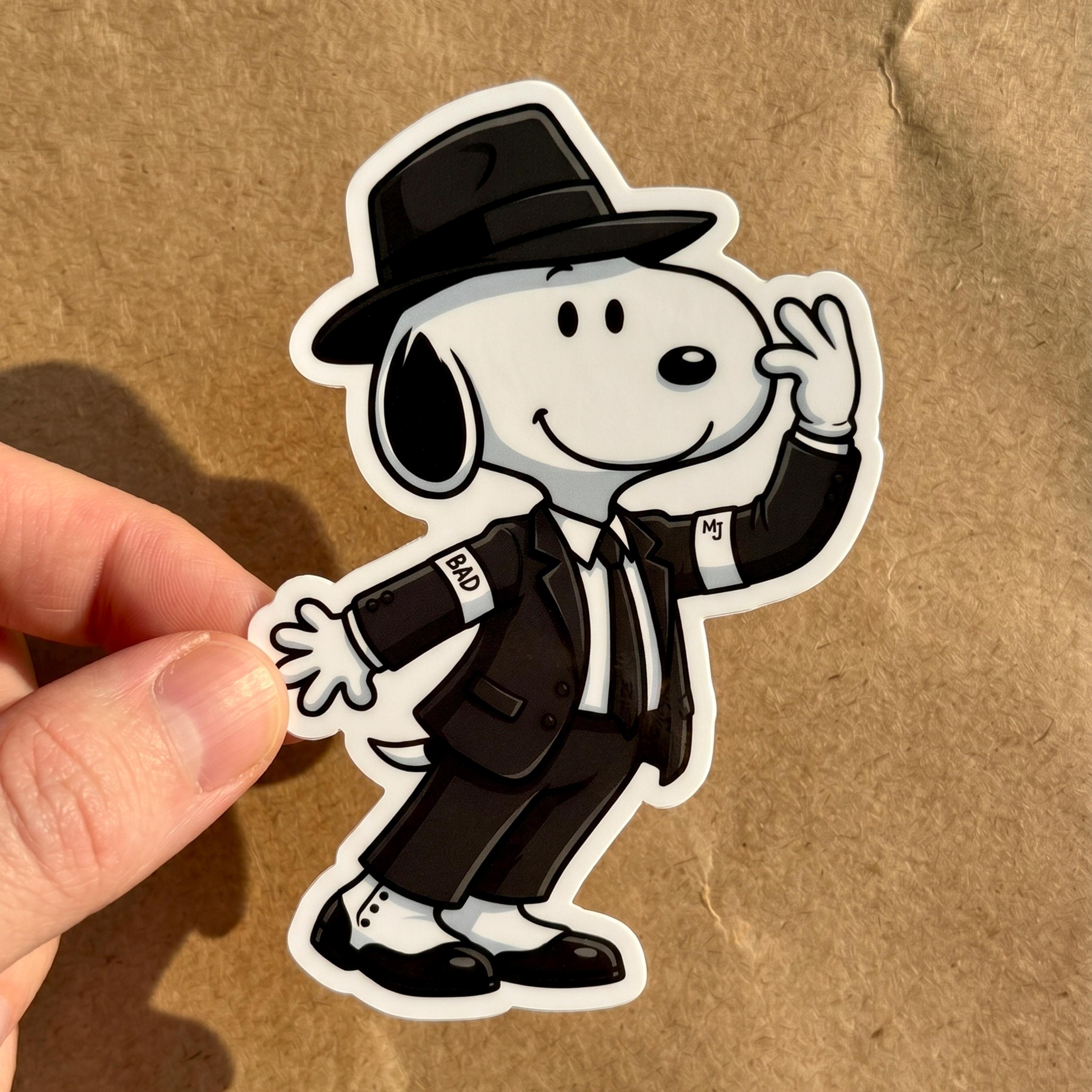 Michael Jackson Sticker, MJ King of Pop Sticker, Kiss-cut Sticker, Logo ...