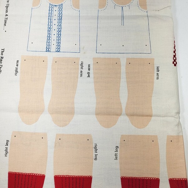 Doll Fabric Panel Etsy