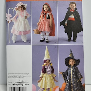 Simplicity 2571 Toddlers costumes 1/2,1,2,3,4 Uncut