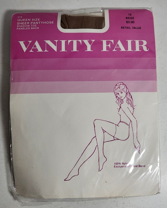 Vanity Fair queen size sheer pantyhose 100% nylon