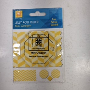 EZ quilting jelly roll ruler mini octagon Darlene Zimmerman