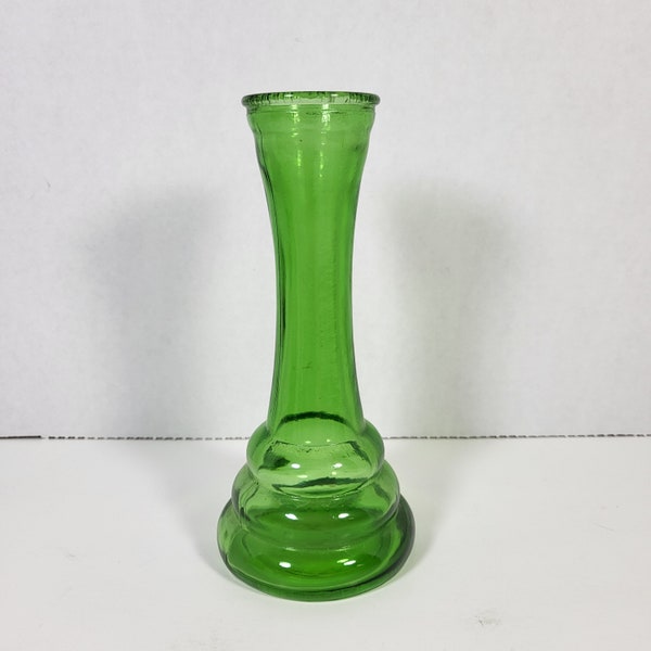 Randall green glass  beehive bud vase