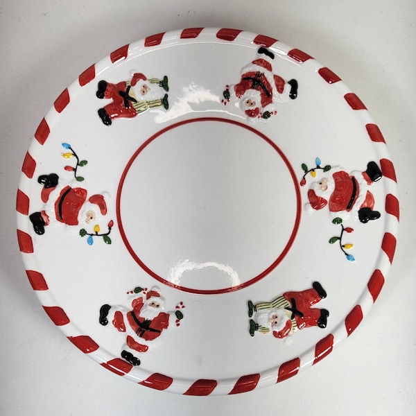 Diane Knott Christmas Santa Claus ceramic plate