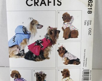 McCalls 6218 dog clothes UNcut