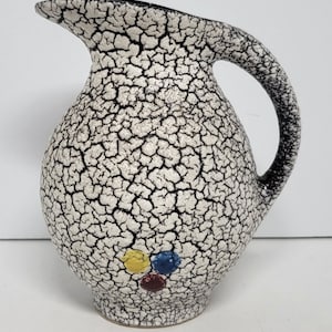 German Jopeko Keramik crackle fat lava pitcher