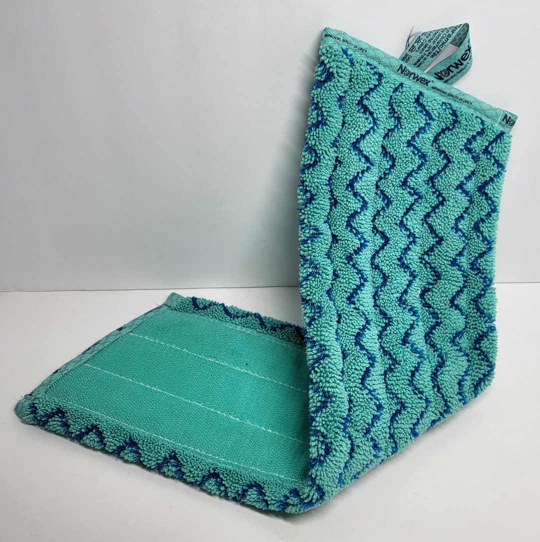 Norwex Ceramic/tile Green/blue Mop Pad 5 Inches X 20 Inches Etsy