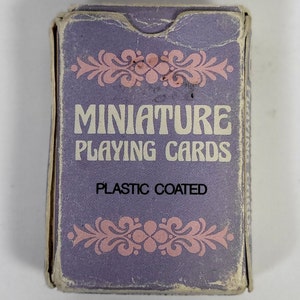 Miniature playing cards Whitman