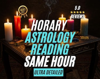 Uren lezen astrologie, hetzelfde uur, snelle levering, liefde, baan, loopbaanlezing