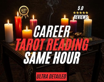 Carrière-tarotlezing op hetzelfde uur | Gedetailleerde paranormale carrière, geld lezen | Financiën en succesbegeleiding | Levering op hetzelfde uur