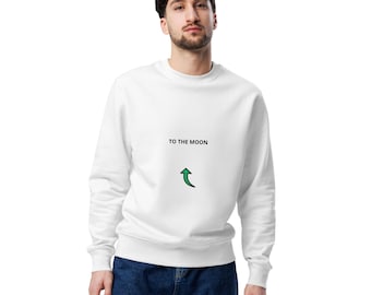 To The Moon Crypto Sweatshirt, Bitcoin Ethereum Trader Gift, Bullish Market Unisex Pullover, Crypto Investor Apparel, Day Trading Gear