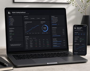 Notion Ultimate Trading Dashboard | SMC ICT Trader Hub | Daily Journal & Strategy Planner | Risk Management  Backtesting Template