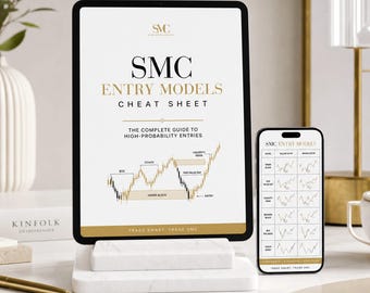 SMC Entry Models Cheat Sheet | Smart Money Concepts Trading PDF Guide