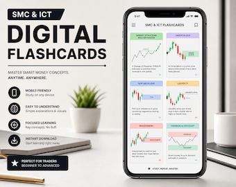 SMC & ICT Digital Flashcards | Candlestick Patterns Trading Study Guide PDF