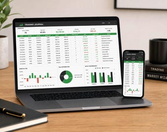 Automated Trading Journal Google Sheets | Advanced Forex Crypto Stock Day Trading Tracker