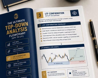 Professional Weekly Trade Review Performance Template | Trading Journal & Psychology Tracker | SMC Trader Log PDF
