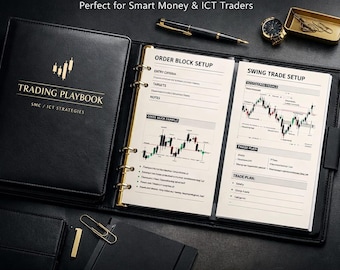 The Ultimate SMC/ICT Trading Playbook Template | Forex Crypto Stock Strategy Guide PDF