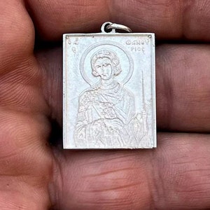 Orthodox Icon Pendant - St. Phanourios - (MADE TO ORDER)